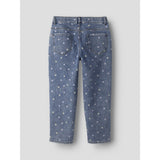 Name It Medium Blue Denim Dots Nmfpbella Mamma Shaped Jeans 3555-Sz