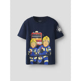 Name It Navy Blazer Nmmarson Fireman Ss Nreg Topp Box Mat