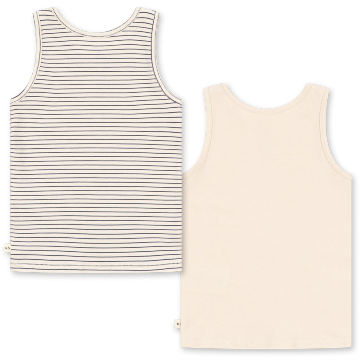 Konges Sløjd Blue Stripe Basic 2 Pack Tank Topp Gots