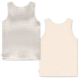 Konges Sløjd Blue Stripe Basic 2 Pack Tank Topp Gots
