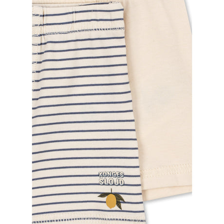 Konges Sløjd Blue Stripe Basic 2 Pack Boy Kalsonger Gots