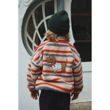 Konges Sløjd Tangerine Stripe Jody Embroidery Nallebjörn Jacka Grs