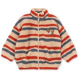 Konges Sløjd Tangerine Stripe Jody Embroidery Nallebjörn Jacka Grs