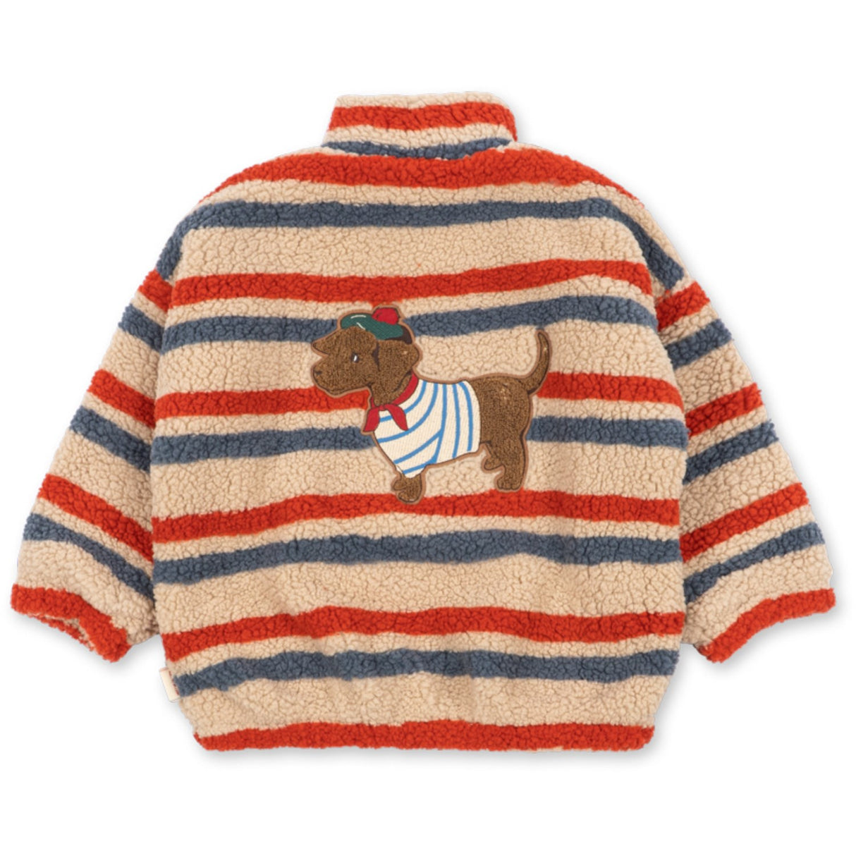 Konges Sløjd Tangerine Stripe Jody Embroidery Nallebjörn Jacka Grs