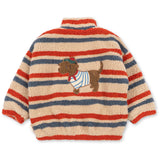 Konges Sløjd Tangerine Stripe Jody Embroidery Nallebjörn Jacka Grs