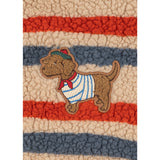 Konges Sløjd Tangerine Stripe Jody Embroidery Nallebjörn Jacka Grs