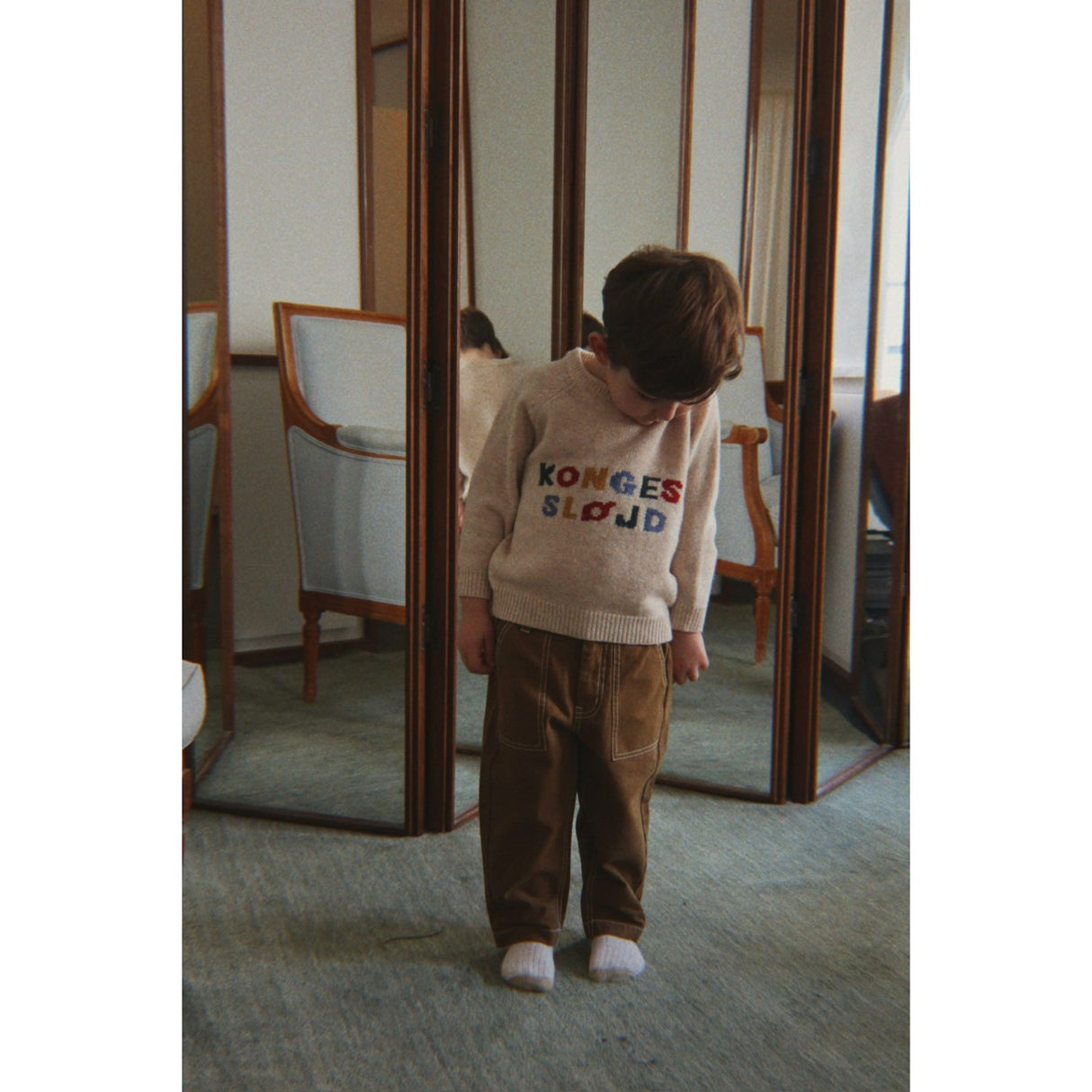 Konges Sløjd Off White Billi Stickad Sweater