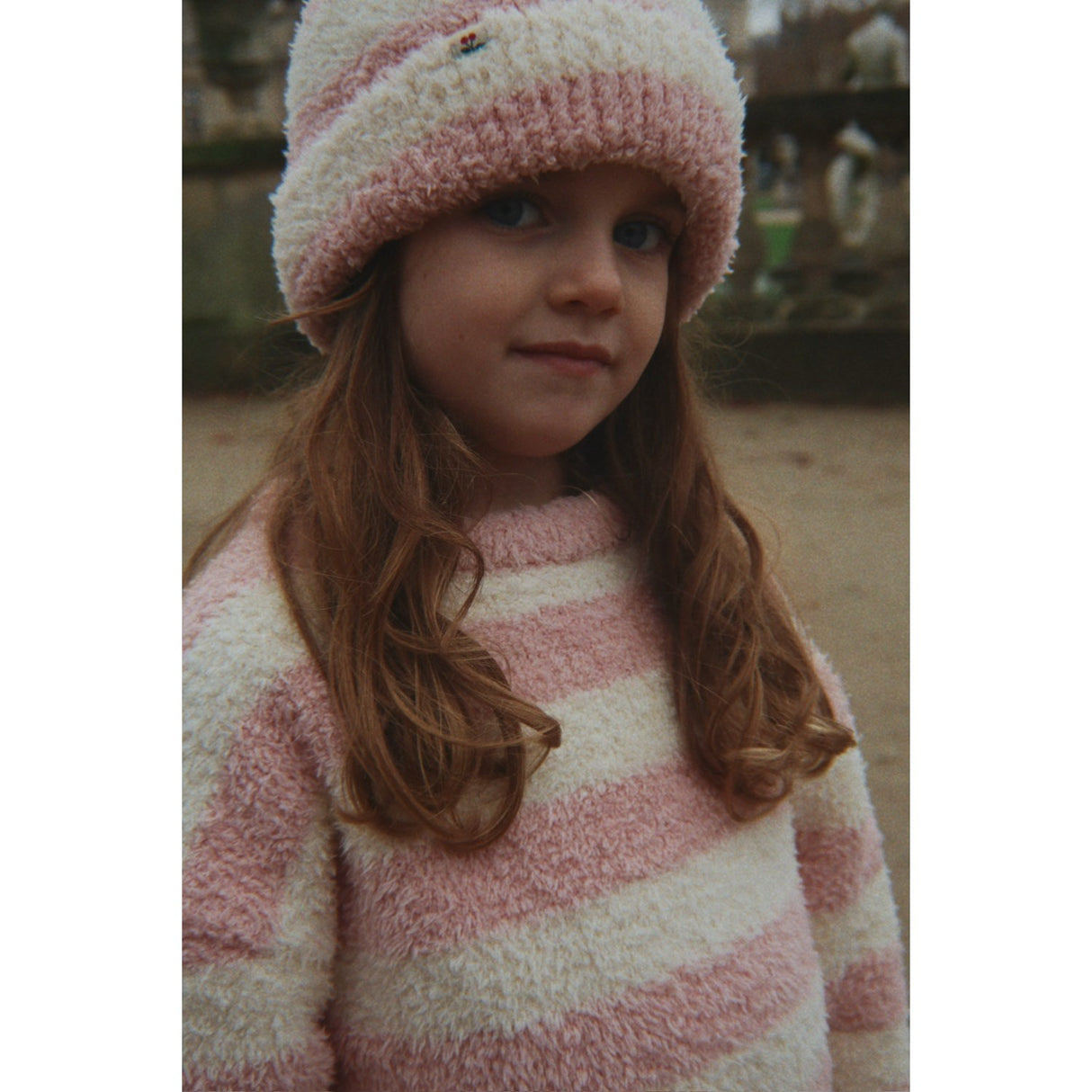 Konges Sløjd Rosy Stripe Softy Beanie