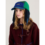 Bobo Choses Navy Blue Bobo Choses Färg Block Sheepskin Chapka