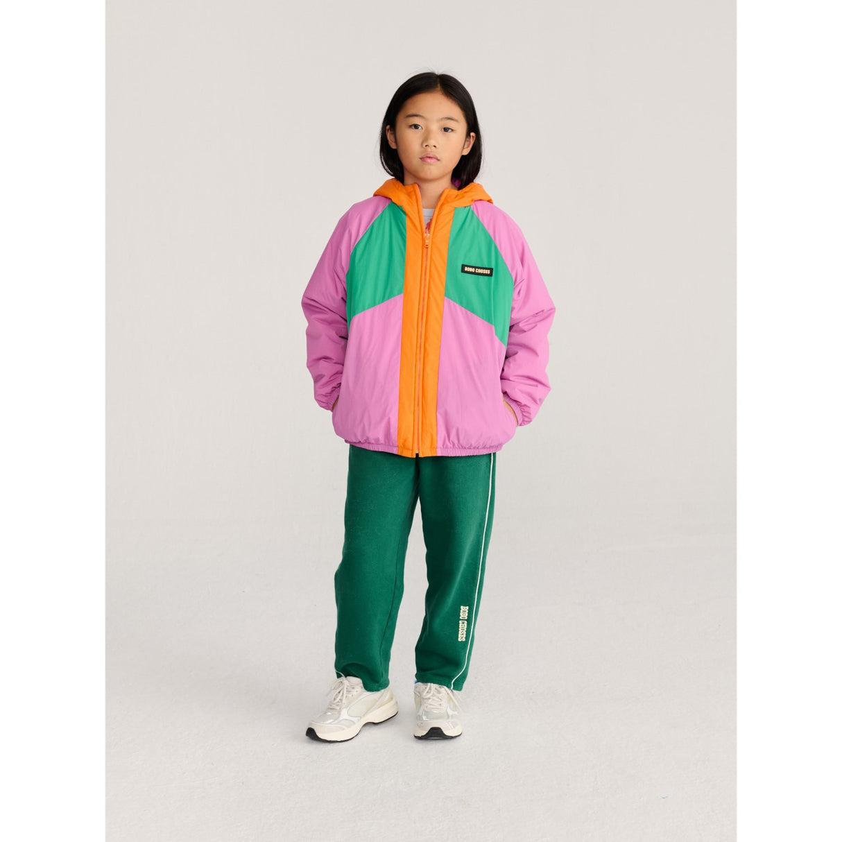 Bobo Choses Fuchsia Almost Moiré All Över Vändbar Anorak