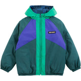 Bobo Choses Navy Blue Almost Moiré All Över Vändbar Anorak