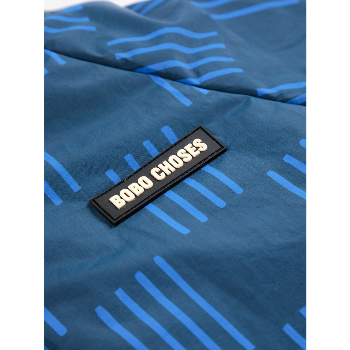 Bobo Choses Navy Blue Almost Moiré All Över Vändbar Anorak