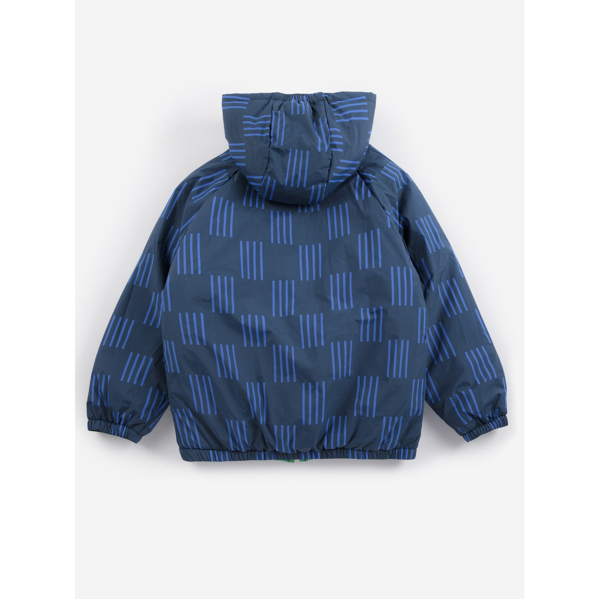 Bobo Choses Navy Blue Almost Moiré All Över Vändbar Anorak
