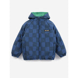 Bobo Choses Navy Blue Almost Moiré All Över Vändbar Anorak