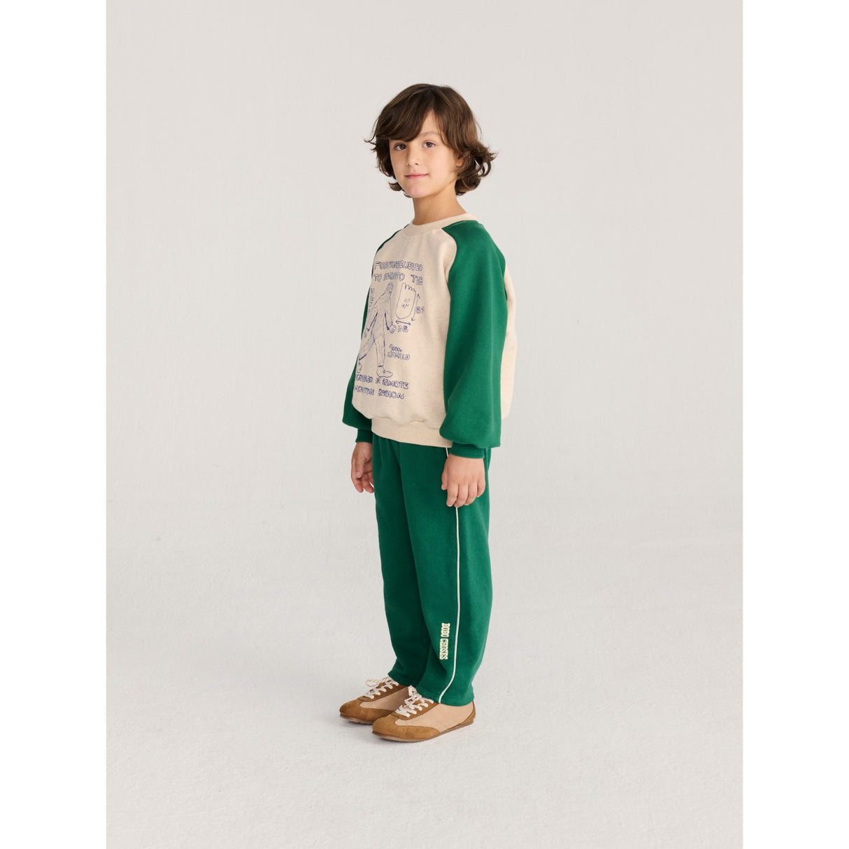 Bobo Choses Offwhite Mr. Footish Raglan Sweatshirt