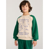 Bobo Choses Offwhite Mr. Footish Raglan Sweatshirt