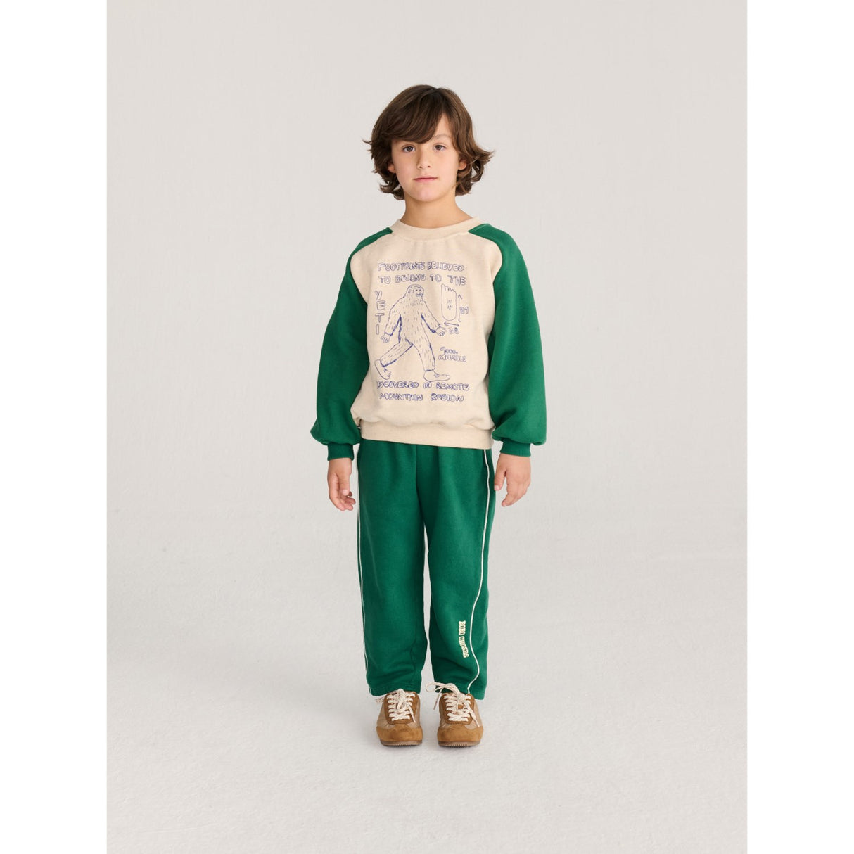 Bobo Choses Offwhite Mr. Footish Raglan Sweatshirt