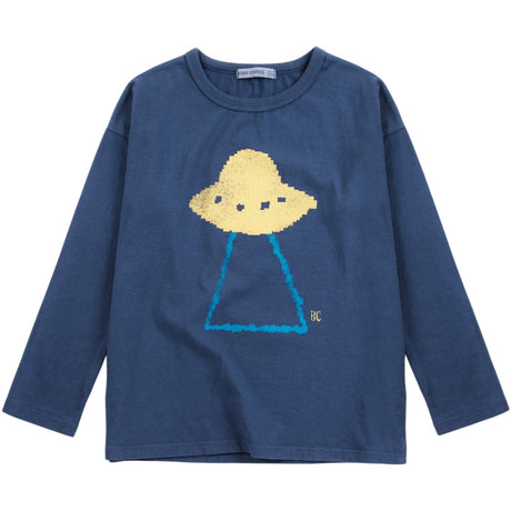 Bobo Choses Navy Blue Pixel Abduction T-Shirt
