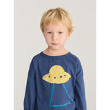 Bobo Choses Navy Blue Pixel Abduction T-Shirt