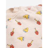 Bobo Choses Offwhite Mush Monster Duo All Över Sweatshirt