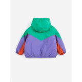 Bobo Choses Navy Blue Stamp Bloom All Över Vändbar Anorak