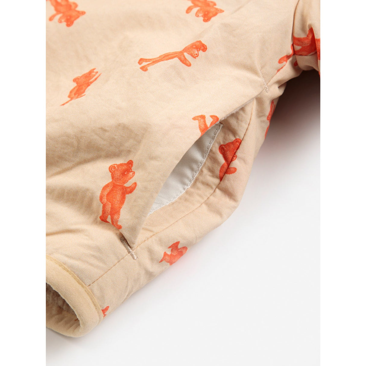 Bobo Choses Light Pink Softpaw Monster Sheepskin Vändbar Jacka