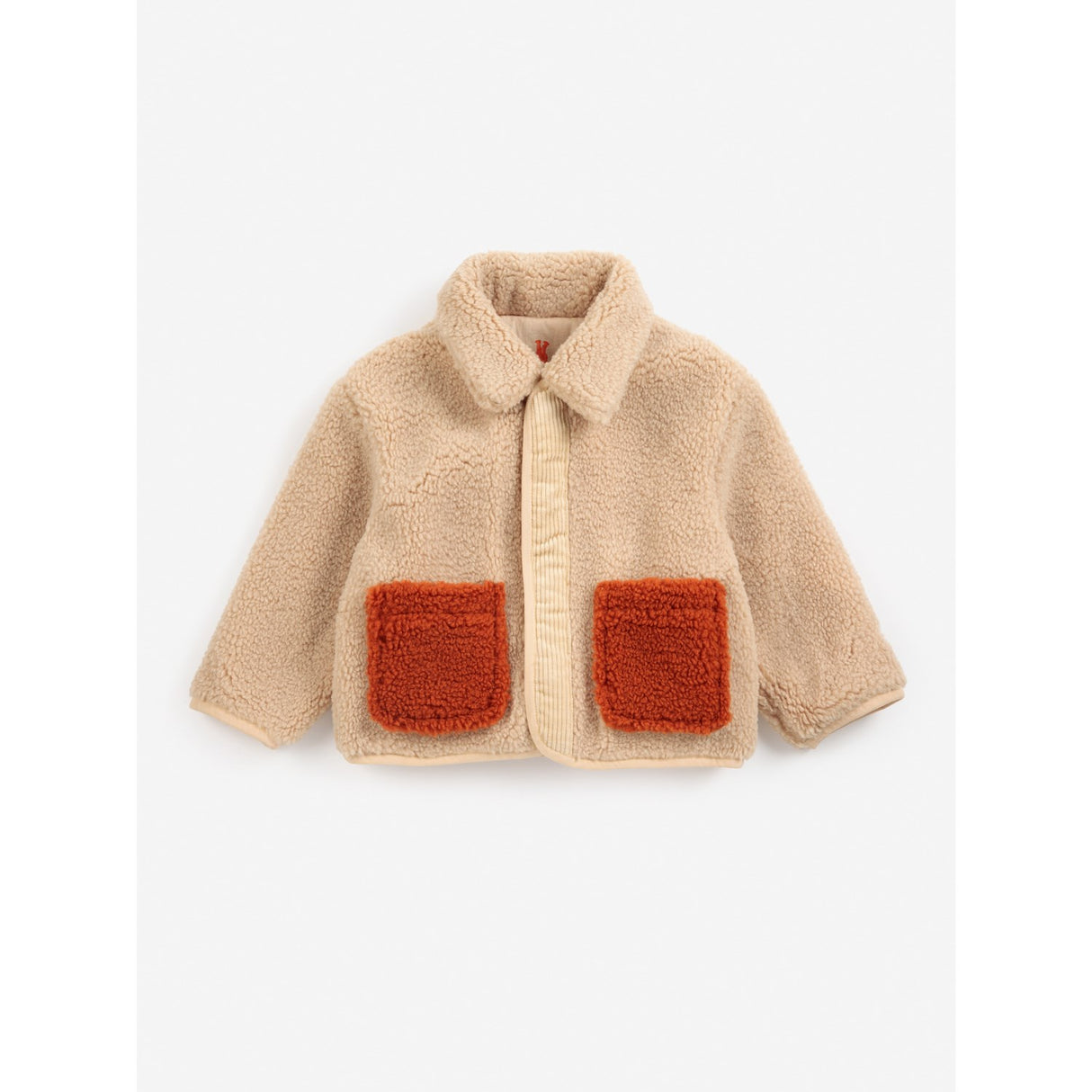 Bobo Choses Light Pink Softpaw Monster Sheepskin Vändbar Jacka