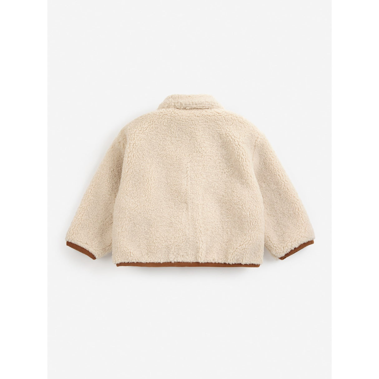 Bobo Choses Brown Pixel Abduction Sheepskin Vändbar Jacka