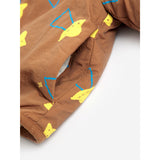 Bobo Choses Brown Pixel Abduction Sheepskin Vändbar Jacka