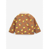 Bobo Choses Brown Pixel Abduction Sheepskin Vändbar Jacka