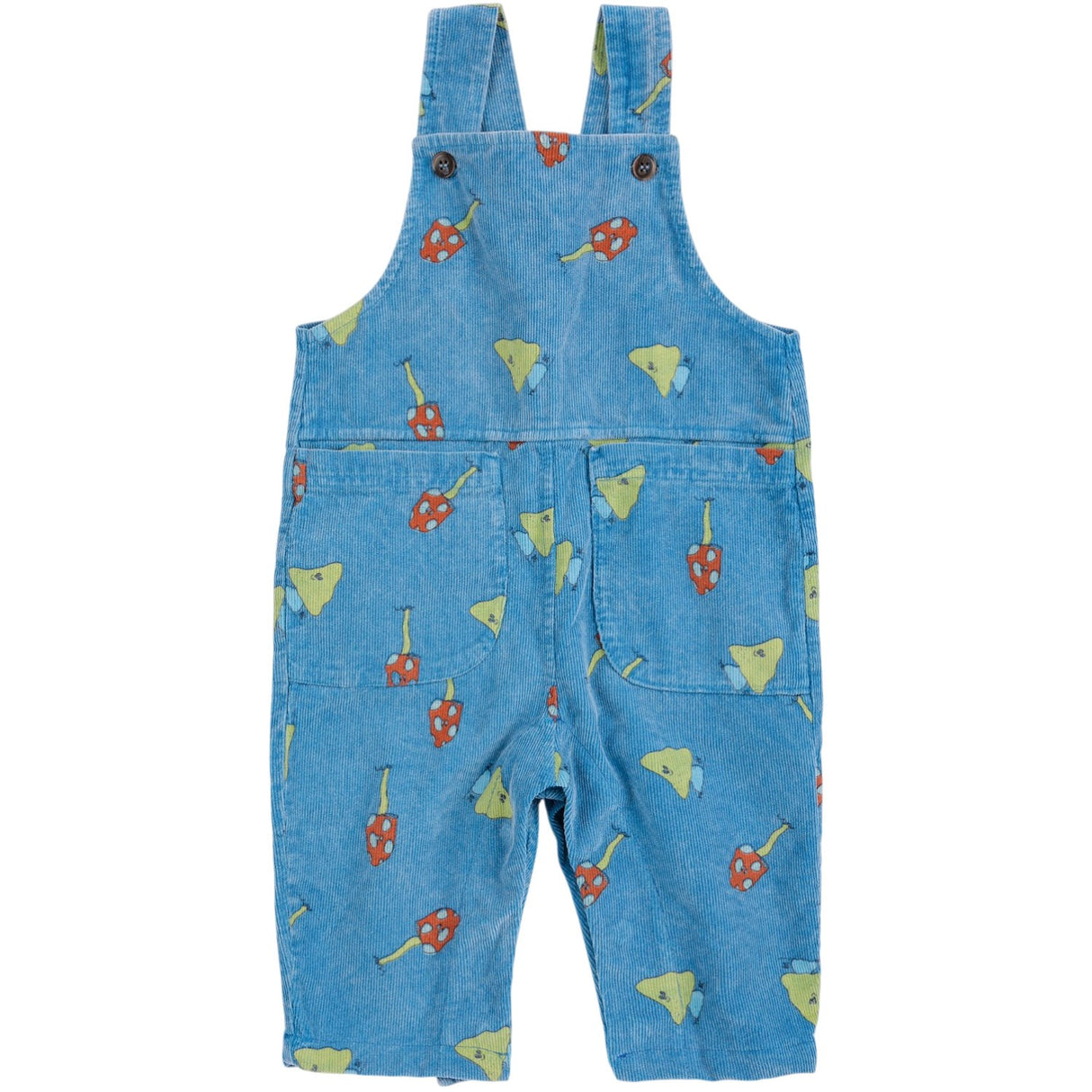 Bobo Choses Blue Mush Monster Duo All Över Corduroy Overall