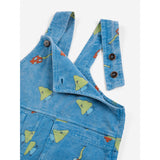 Bobo Choses Blue Mush Monster Duo All Över Corduroy Overall