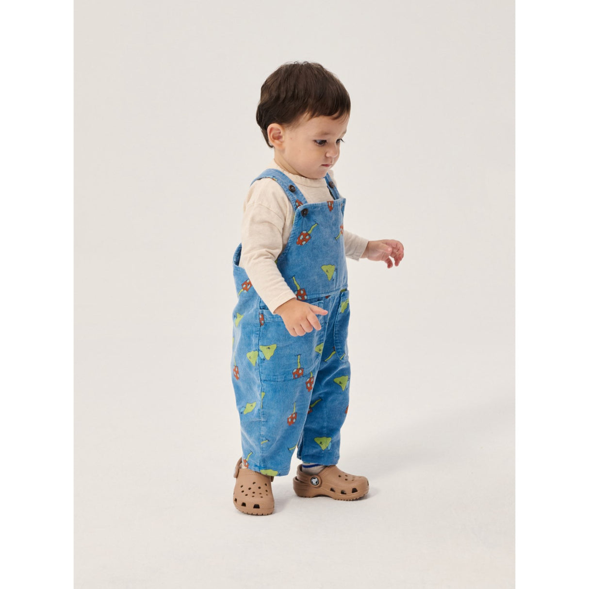 Bobo Choses Blue Mush Monster Duo All Över Corduroy Overall