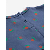 Bobo Choses Navy Blue Stamp Bloom All Över Fleece Klänning