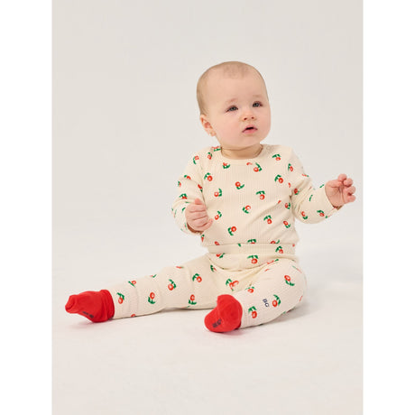 Bobo Choses Offwhite Stamp Bloom All Över Leggings