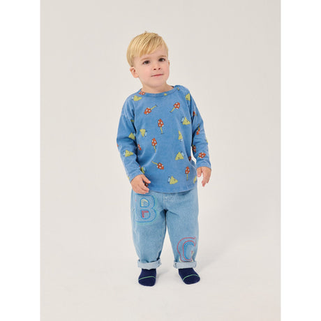 Bobo Choses Blue Mush Monster Duo All Över T-Shirt