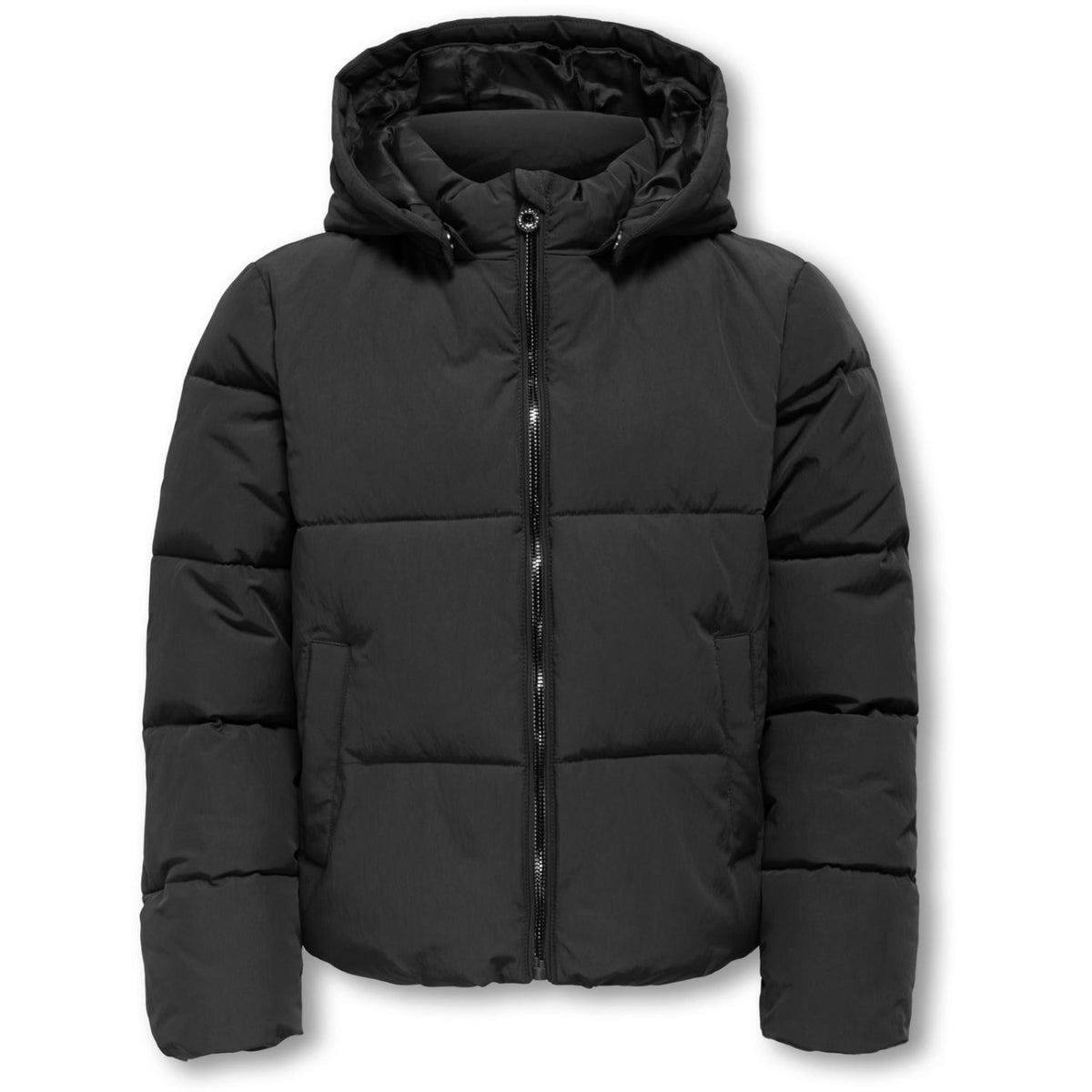 kids ONLY Black Kogdolly Life Sht Puffer Jacka Otw Noos