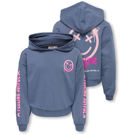 kids ONLY Vintage Indigo Carefree Kogsmile Life L/S Huva Ub Swt Noos