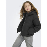 kids ONLY Black Kogdolly Life Sht Puffer Jacka Otw Noos