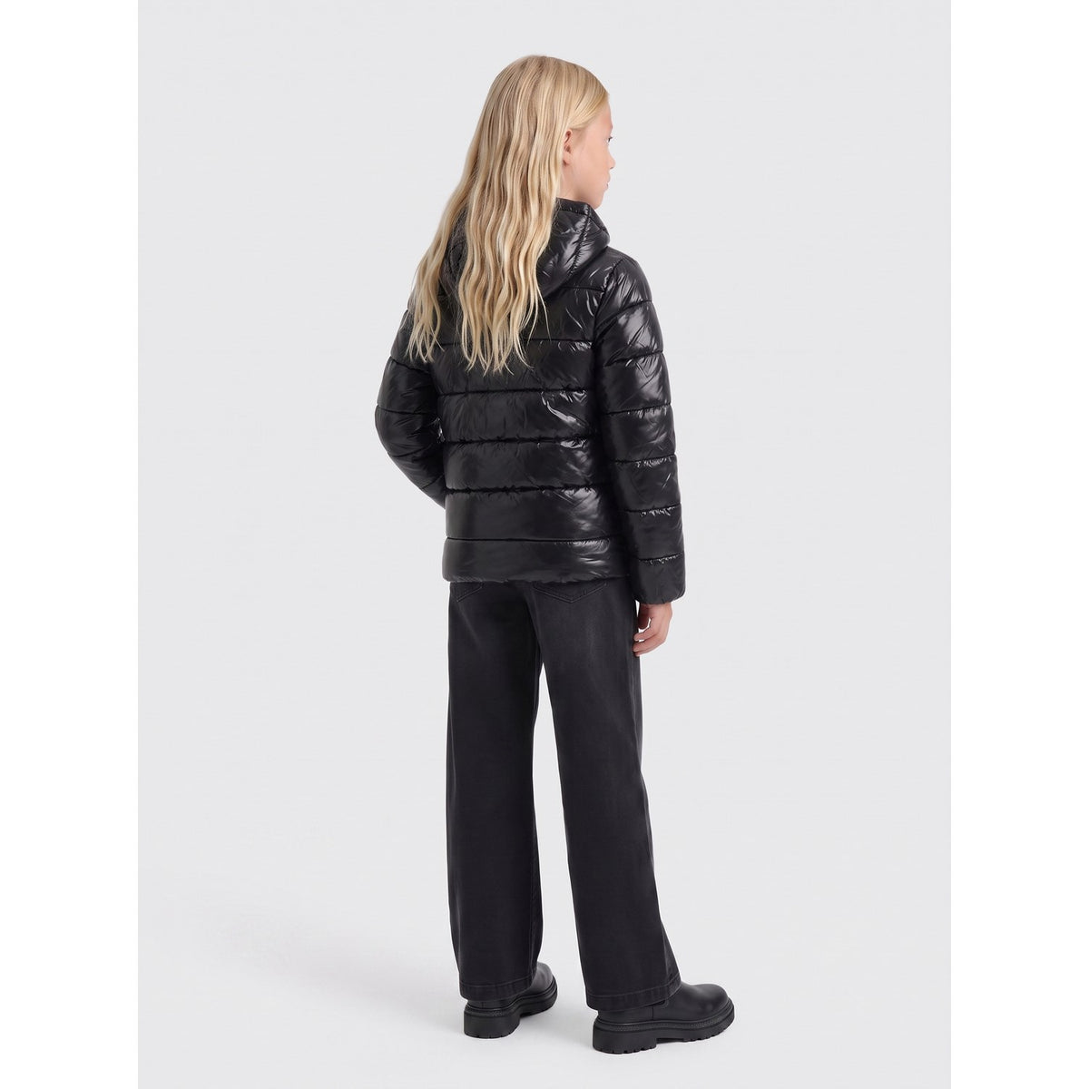 kids ONLY Black Kogkajsa Lys Quilt Huva Jkt Otw Noos