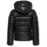 kids ONLY Black Kogkajsa Lys Quilt Huva Jkt Otw Noos