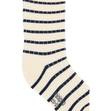 minipop® Navy/Off White Minipop Bambu Strumpor Stripe