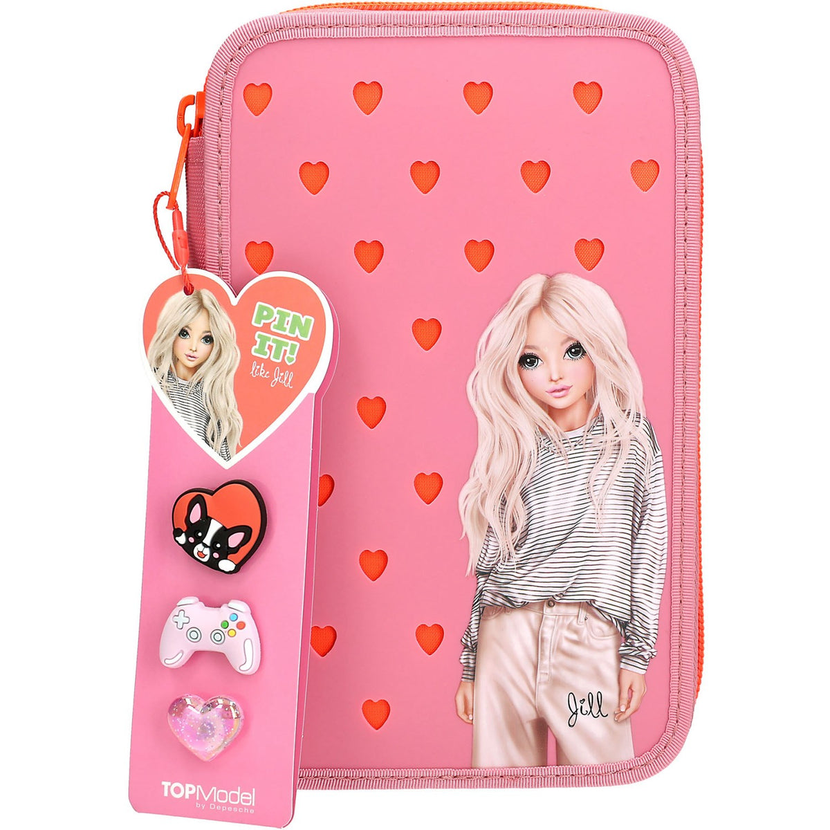 TOPModel Pin It Trippel Pennfodral Med Silicone Charms