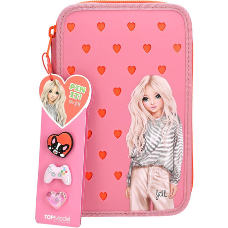 TOPModel Pin It Trippel Pennfodral Med Silicone Charms