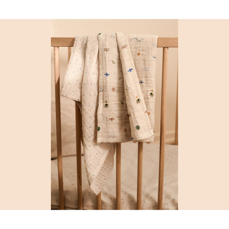 LIEWOOD Mini Leo / Mini Peach Mix Lewis Muslin Cloth 2-Pack