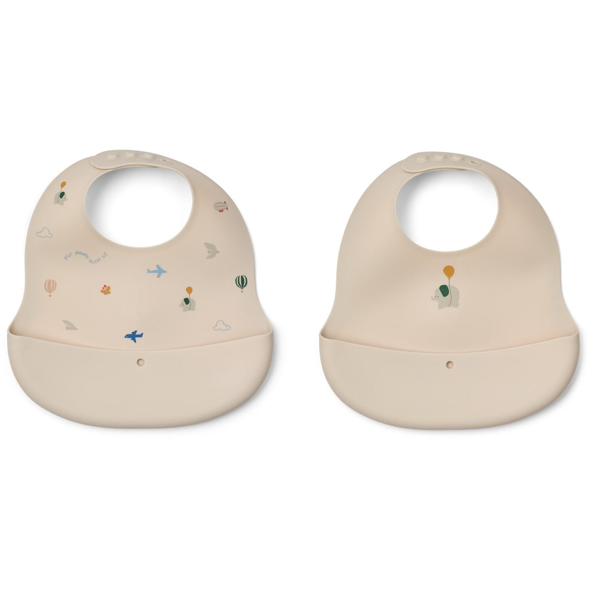LIEWOOD Flying / Sandy Ember Printed Haklapp 2-pack