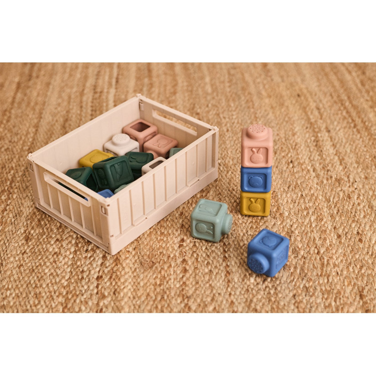 LIEWOOD Beach Blue Multi Mix Veda Multifunctional Building Klossar 18-pack