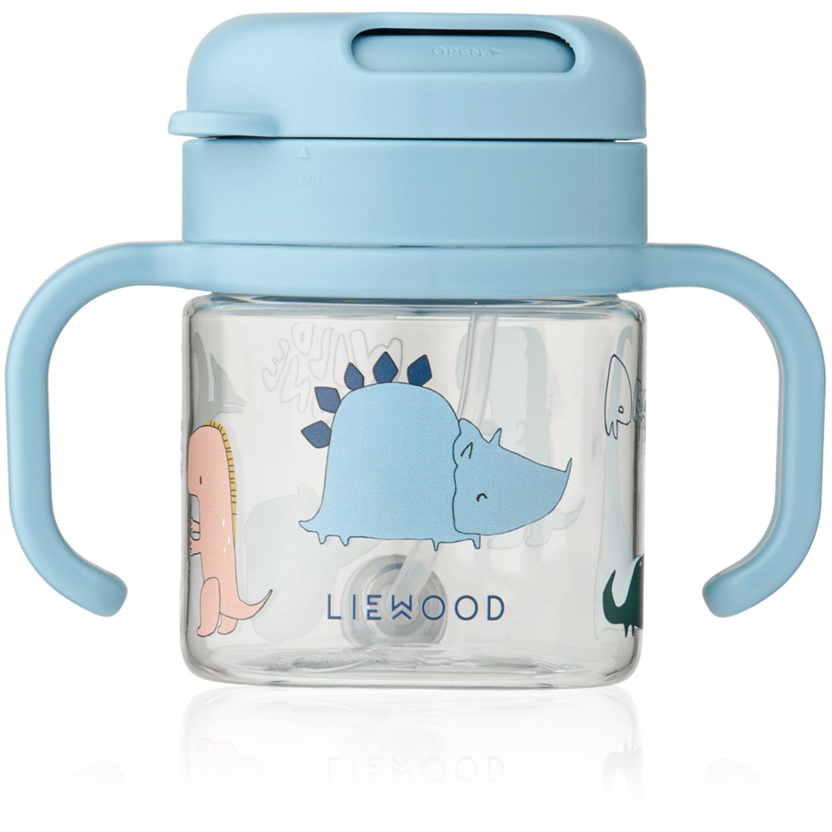 LIEWOOD Dino Roar / Sandy Kai Tritan Strån Kopp 280ml