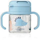 LIEWOOD Dino Roar / Sandy Kai Tritan Strån Kopp 280ml