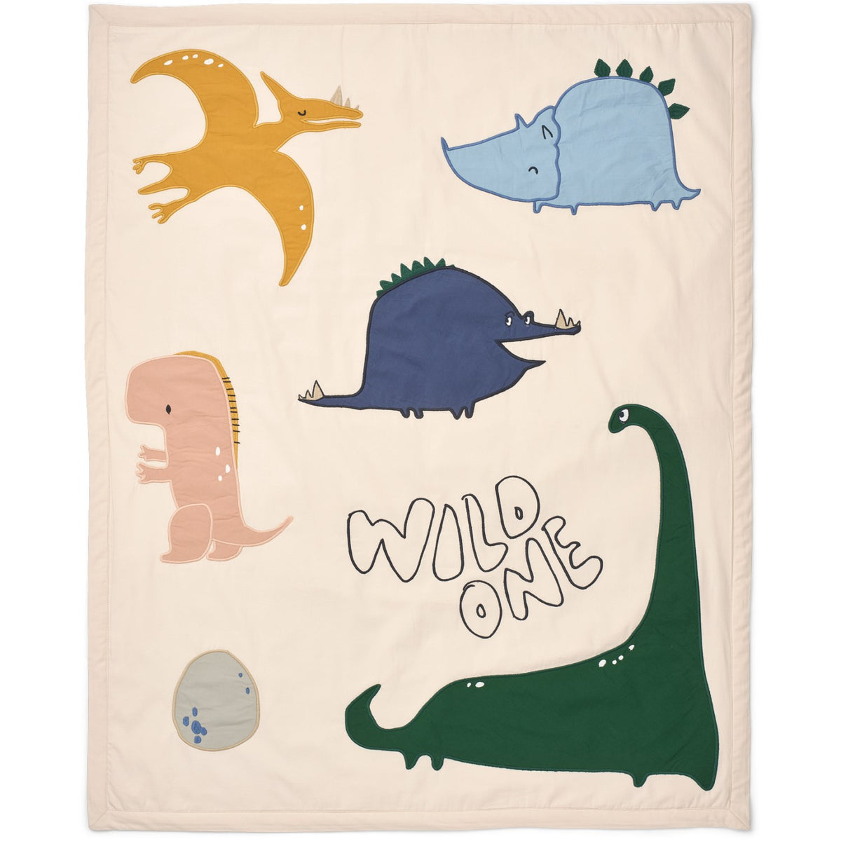 LIEWOOD Dino Roar / Sandy Bob Quilt 80x100